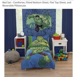 NEW Toddler Marvel Hulk Comforter Set